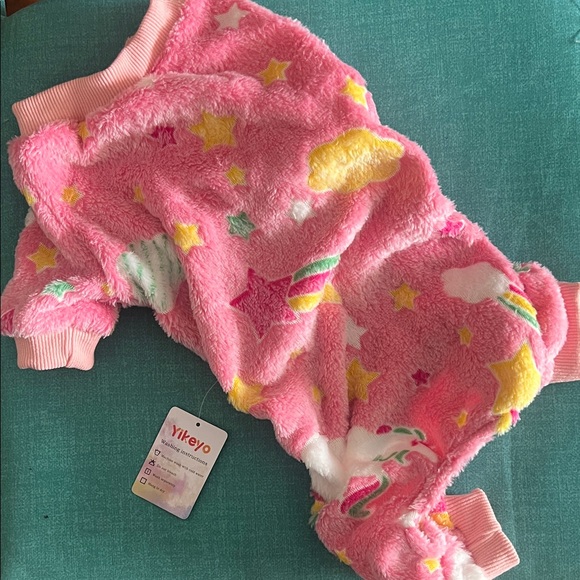 Pink Starry Dog Pajamas - Picture 1 of 3